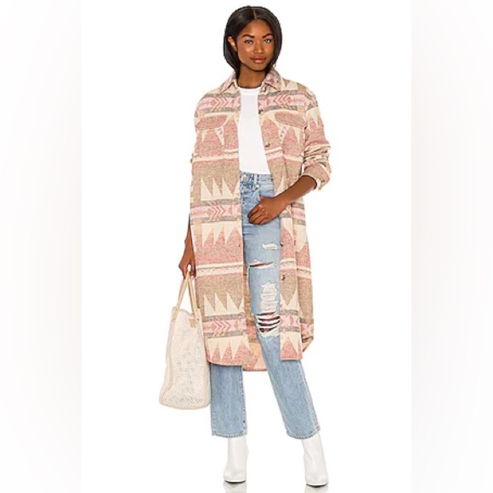 Revolve x BB Dakota Steve Madden Mojave Moon Printed Longline Coat